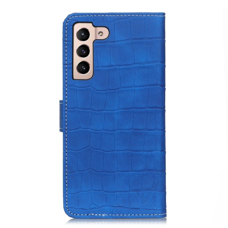 Чохол-книжка Magnetic Crocodile Texture на Samsung Galaxy S22 5G - синій