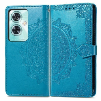 Чехол-книжка Mandala Embossing Pattern на OnePlus Nord N30 SE - синий