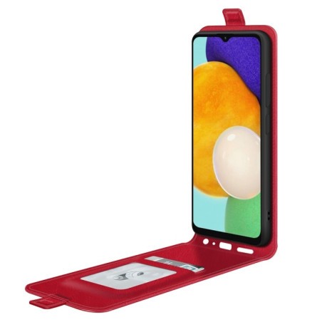 Флип-чехол R64 Texture Single на Samsung Galaxy A04s/A13 5G - красный