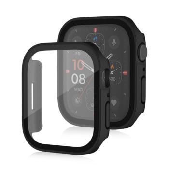 Протиударна накладка із захисним склом Life Waterproof Frosted для Apple Watch Series 8/7 45mm - чорна