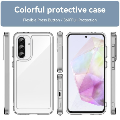 Протиударний чохол Colorful Acrylic Series  для Samsung Galaxy A56 5G - прозорий