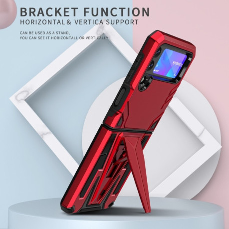 Противоударный чехол Super V Armor для Samsung Galaxy Z Flip3 5G - красный