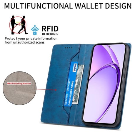 Чохол-книжка Business Solid Color із захистом від сканування RFID на Xiaomi Redmi 15C 5G / 4G EU 173mm / Poco C85 5G - синій