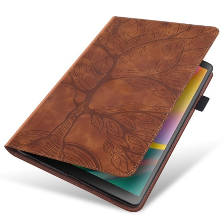 Чехол-книжка Tree Life Series Embossed Leather для Xiaomi Redmi Pad SE - коричневый