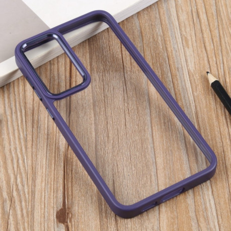 Противоударный чехол Clear Acrylic для Samsung Galaxy S23 Ultra 5G - фиолетовый