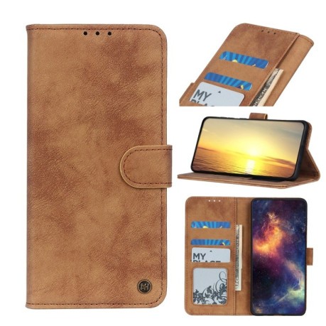 Чехол-книжка Antelope Texture для Samsung Galaxy M53 5G - коричневый