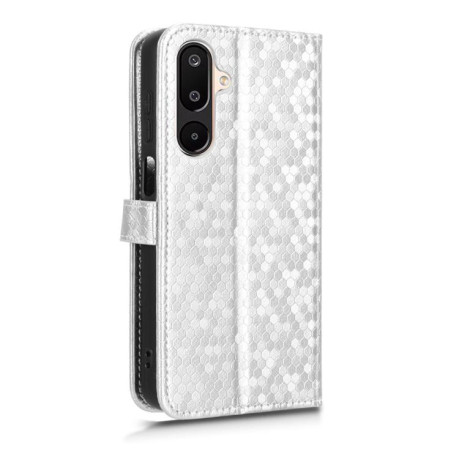 Чохол-книжка Honeycomb Dot для на Samsung Galaxy F16/M16 - сріблястий