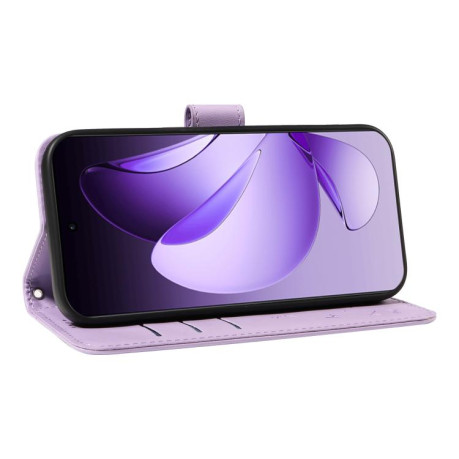 Чохол-книжка Dandelion Embossed Pattern Flip Leather для OPPO Reno13 Pro Global - фіолетовий