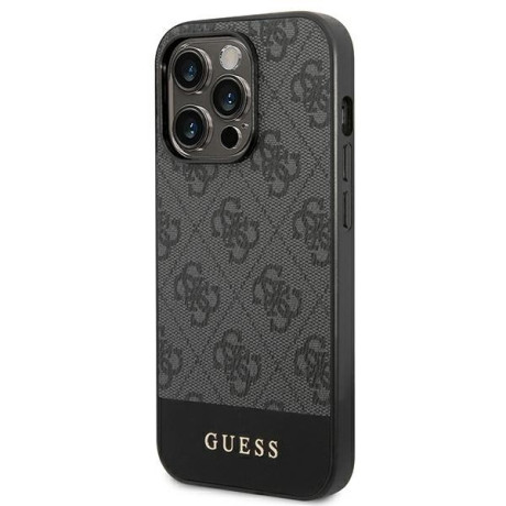 Оригінальний чохол Guess 4G Stripe Collection для iPhone 14 Pro Max - grey