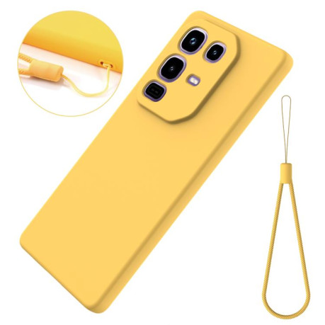 Силиконовый чехол Solid Color Liquid Silicone на Infinix Note 50 4G / 50 Pro 4G - желтый