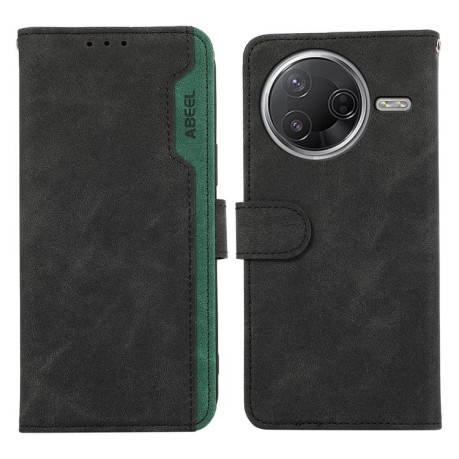 Чохол-книжка ABEEL Color Block Magnetic RFID Leather для Xiaomi Poco F7 Pro / F7 Ultra Global - чорний