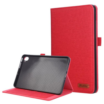 Чехол-книжка Fabric Leather для Xiaomi Redmi K Pad - красный