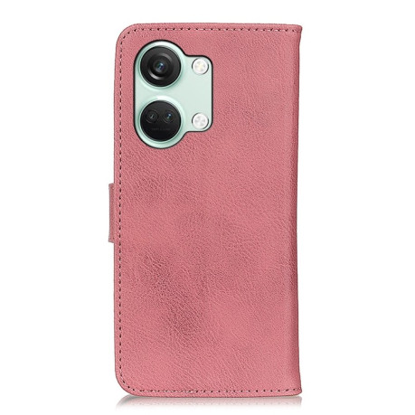 Чохол-книжка KHAZNEH Cowhide Texture на OnePlus Nord 3 / Ace 2V - рожевий