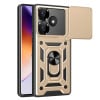 Протиударний чохол Camera Sliding для Xiaomi Poco F6 - золотий