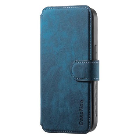 Чехол-книжка CaseNeo MagSafe RFID Anti-theft Retro Leather для iPhone 16e - синий