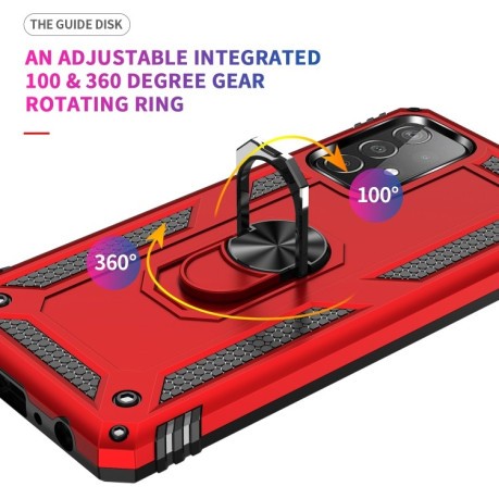 Противоударный чехол 360 Degree Rotating Holder на Samsung Galaxy A52/A52s - красный