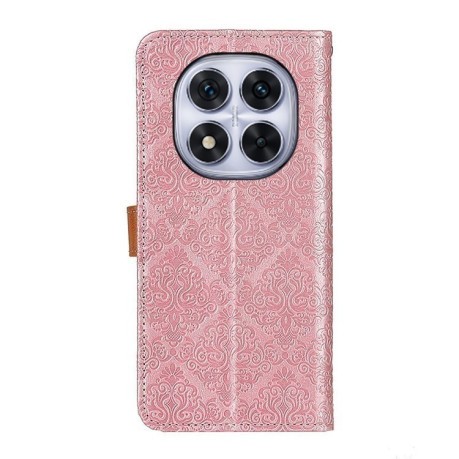 Чехол-книжка European Floral для Xiaomi Redmi Note 14 Pro 4G - розовый