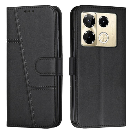 Чохол-книжка Stitching Calf Texture для Infinix Note 40 Pro 4G/5G - чорний