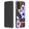 Противоударный чехол Flowers and Plants Series для Samsung Galaxy A33 5G - Purple Begonia