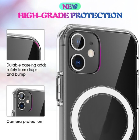 Противоударный акриловый чехол R-JUST All-inclusive Clear Magsafe для iPhone 12 / 12 Pro - прозрачный