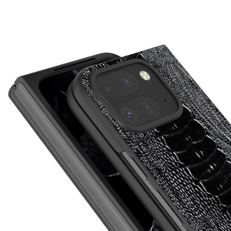 Шкіряний Чохол ABEEL Genuine Leather Weilai Series для Google Pixel 9 Pro Fold - чорний