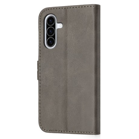 Чехол-книжка Happy Cat Pattern на Samsung Galaxy A26 5G / A17 5G - серый