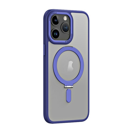 Противоударный чехол Skin Feel MagSafe Magnetic для iPhone 15 Pro Max 5G - синий
