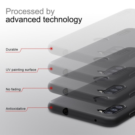 Чехол NILLKIN Frosted Shield Concave-convex на Samsung Galaxy A11/M11 - черный