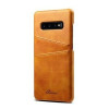 Кожаный чехол Fierre Shann Retro Oil Wax Texture на Samsung Galaxy  S10 Plus