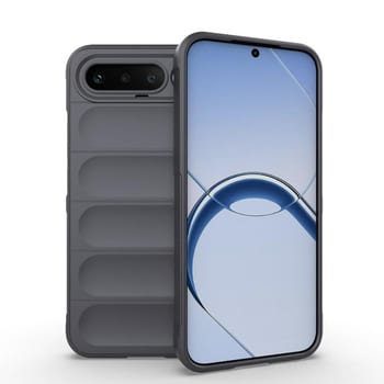Силіконовий чохол Magic Flannel на Realme 16 5G Global — темно-сірий