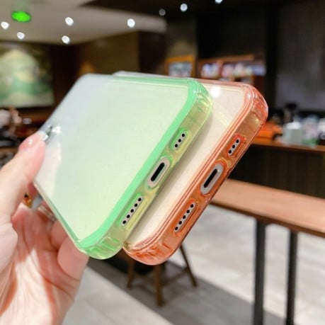 Противоударный чехол Glitter Gradient для iPhone 14 Pro Max - синий