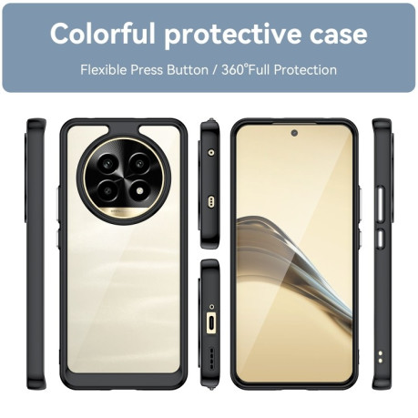 Протиударний чохол Colorful Acrylic Series для Realme 13 Pro 5G - чорний