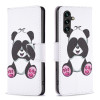 Чехол-книжка Colored Drawing Pattern для Samsung Galaxy A35 - Panda
