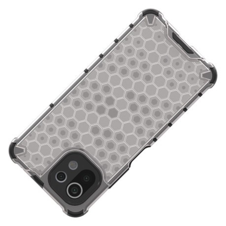Противоударный чехол Honeycomb на Xiaomi Mi 11 Lite/Mi 11 Lite NE - черный