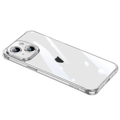 Чохол SULADA TPU Frame + Tempered Glass на iPhone 15 Plus - білий