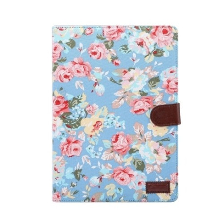 Кожаный Чехол Flowers Cloth синий для iPad Pro 9.7