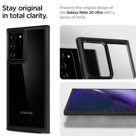 Оригинальный чехол Spigen Ultra Hybrid для Samsung Galaxy Note 20 Ultra Matte Black