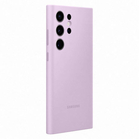 Оригинальный чехол Samsung Silicone Cover Rubber для Samsung Galaxy S23 Ultra - Lilac (EF-PS918TVEGWW)