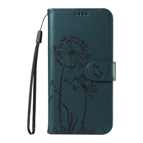 Чехол-книжка с тиснением Dandelion и магнитным хлястиком на OPPO A5X 5G Global - синий