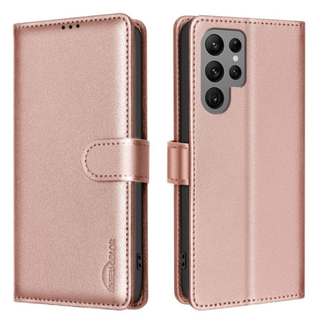 Чохол-книжка RFID Anti-theft Leather для Samsung Galaxy S25 Ultra 5G - золотий