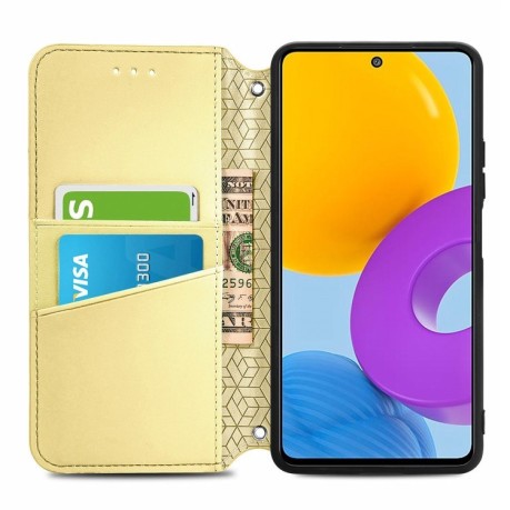 Чехол-книжка Blooming Mandala для Samsung Galaxy M52 5G - желтый