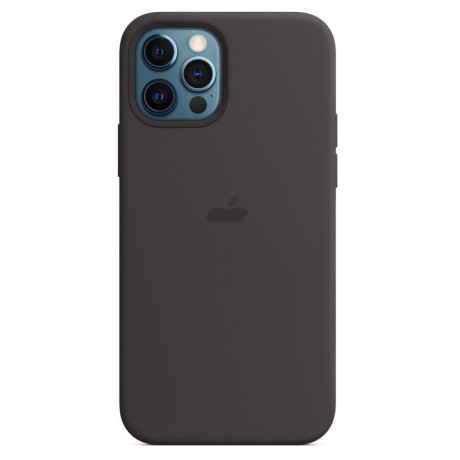 Силиконовый чехол Silicone Case Black на iPhone 12 mini with MagSafe - премиальное качество