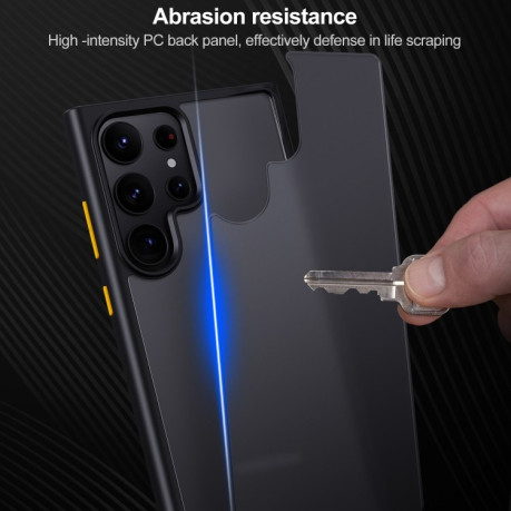 Протиударний чохол Skin Feel Series на Samsung Galaxy S23 Ultra 5G - синій
