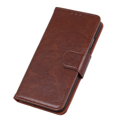Чехол-книжка Nappa Texture на Samsung Galaxy A02 - коричневый