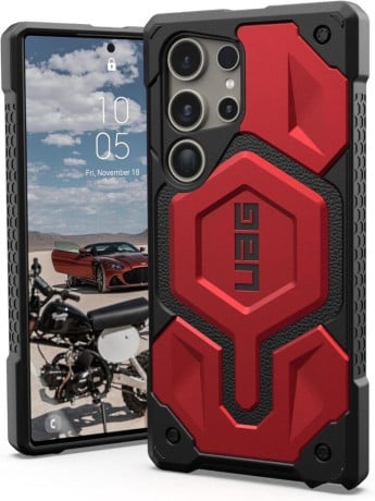 Оригинальный чехол Urban Armor Gear Monarch для Samsung Galaxy S24 Ultra - Crimson