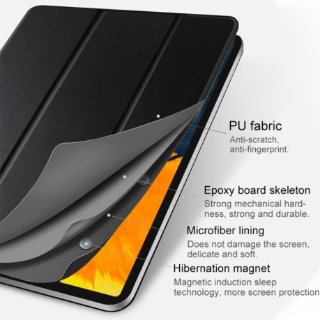 Магнитный Чехол-книжка WIWU Magnetic 3-folding  на iPad Pro 11 2021/2020/2018/Air 2020 - зеленый