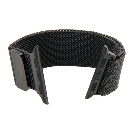Браслет із нержавіючої сталі Milanese Loop Magnetic для Apple Watch 42/44mm - чорний