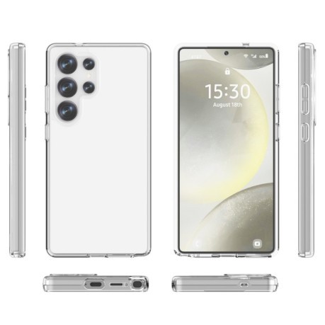 Противоударный чехол Terminator Style Glitter для Samsung Galaxy S25 Ultra 5G - прозрачный