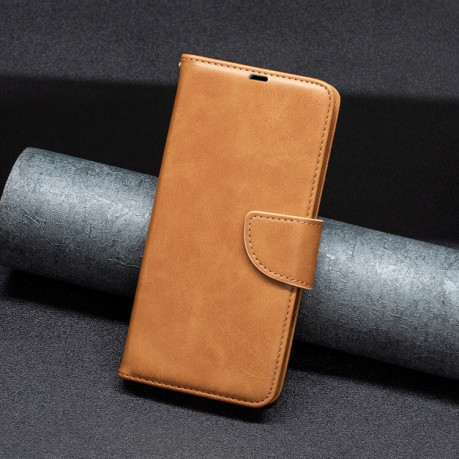 Чехол-книжка Lambskin Texture Pure Color для Xiaomi Redmi Note 14 Pro 5G / Note 14 Pro+ 5G - желтый