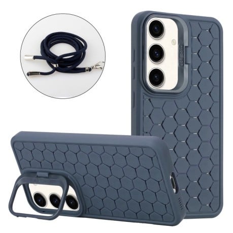 Протиударний чохол Honeycomb Radiating Holder TPU для Samsung Galaxy A35 5G - синій